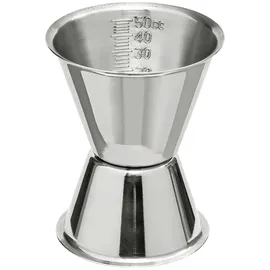 ich-zapfe Jigger, Cocktail Messbecher mit Innenskalierung, 30/50ml
