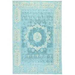 Morgenland Vintage Teppich - Lagune - blau - 140 x 70 cm - rechteckig
