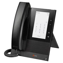 Poly CCX 400 Für Microsoft Teams VoIP-Telefon mit Rufnummernanzeige/Anklopffunktion SIP SDP 24 Leitungen Schwarz
