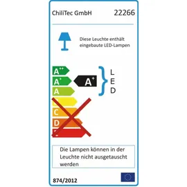 ChiliTec Oval-Armatur 12W IP44 grau