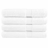vidaXL SOLUND Handtuchset 4-tlg. weiß