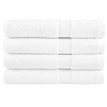 vidaXL SOLUND Handtuchset 4-tlg. weiß