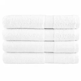 vidaXL SOLUND Handtuchset 4-tlg. weiß