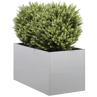 vidaXL Pflanzgefäß 40 x 80 x 40 cm Stahl verzinkt
