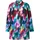 Ulla Popken Longbluse blau/türkis/beere/rosa L-XL