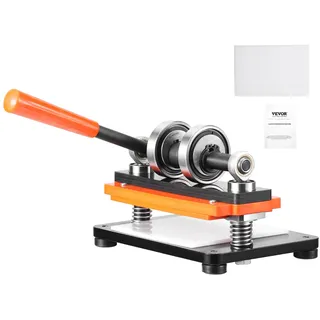 Vevor Leder Stanzmaschine Manuelle Lederschneidemaschine 18 x 10 cm, Leder Prägemaschine 1,5 t Belastbare Leder-Stanzmaschine Geeignet für Leder, PVC/EVA-Schaumstoff, nicht Klebende Materialien