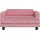vidaXL Kindersofa mit Hocker 100 x 50 x 30 cm Kiefer rosa