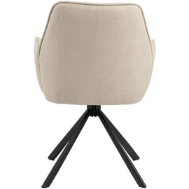 Actona Esszimmerstuhl Glenda Polyester beige 2er Set