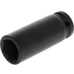 Gedore red Schlagschraubereinsatz, Nuss, 1/2" 12,5 mm Antrieb, 6-kant, SW 21 mm, lang, maschinenbetätigt, Auto/KFZ, R63002116