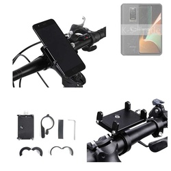 K-S-Trade für Ulefone Armor 17 Pro Smartphone-Halterung, (Handyhalterung das Fahrrad Halter Lenkstange Fahrradhalterung) schwarz