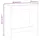 vidaXL Bartisch 102 x 50 x 103,5 cm Weiß