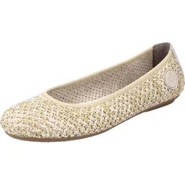 Rieker Damen Ballerina 41480-60 beige Gr. 36