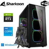 Gaming PC - Intel i5 - GeForce RTX 3060 - 32GB RAM - 1TB M.2 SSD - SHARKOON RGB Gehäuse mit gehärtetem Glas - WLAN - Windows 11 Pro - Gamer PC