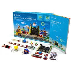 Elecrow Crowtail-Starter-Kit für micro:bit Plug & Play, 20 Module, Programmieren lernen mit Tutorial