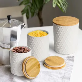 MiaMio Vorratsdosen Set 3-teilig weiß
