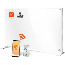 KESSER® Infrarotheizung Energiesparend Infrarot 2in1 Standgerät & Wandmontage Elektroheizung mit Fernbedienung Thermostat & App-Steuerung Timer Elektrisch Heizpaneel Heizung Konvektor Standfüße