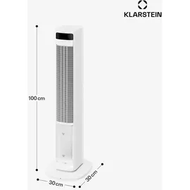 Klarstein Luftkühler 365 m3/h 4 l 35 m2 36 W mobil