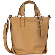 Tom Tailor Umhängetasche Olive Zip Shopper S Camel
