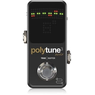 TC Electronic POLYTUNE 3 NOIR Winziges polyphones Stimmgerät mit mehreren Tuning-Modi und eingebautem BONAFIDE-PUFFER