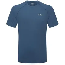 Rab sonic kurzarmshirt blau herren - S