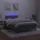 vidaXL Boxspringbett 120 x 200 cm Dunkelgrau