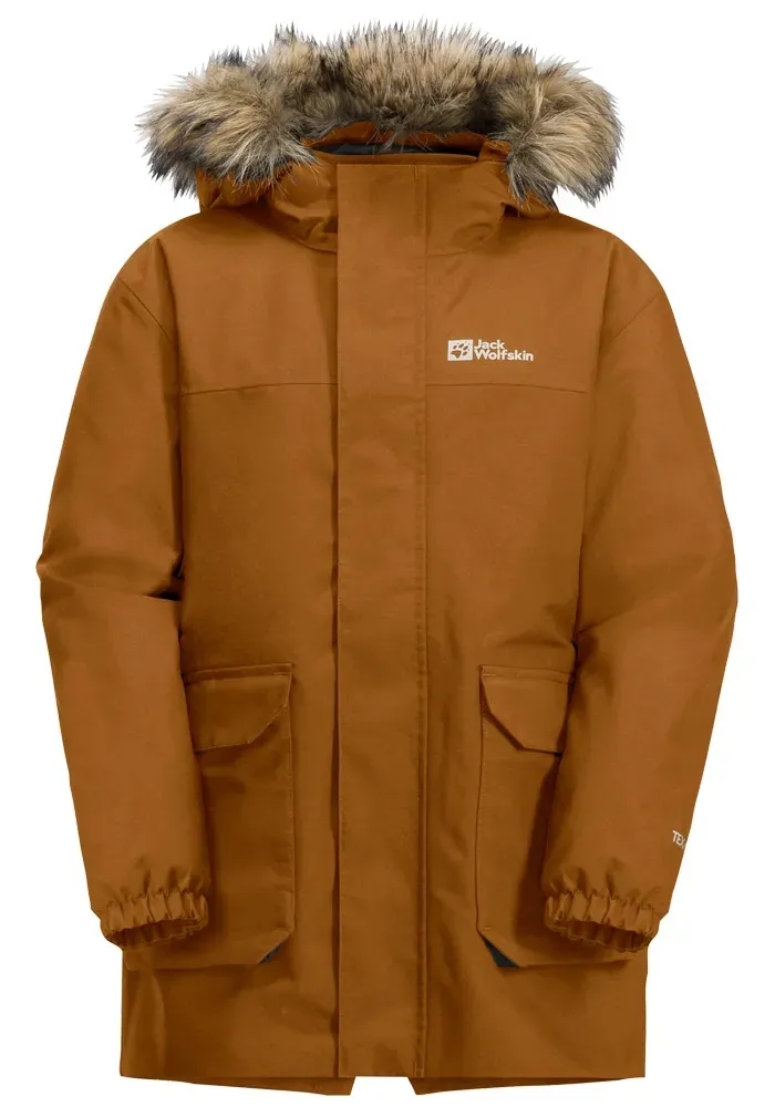 3-in-1-Funktionsjacke JACK WOLFSKIN "COSY BEAR 3IN1 PARKA K", Kinder, Gr. 152, braun (autumn, leaves), Außenjacke: OBERSTOFF 100% POLYESTER, 1.FUTTER 100% POLYESTER 2.FUTTER 100% POLYESTER 3.FUTTER 100% POLYESTER FÜLLUNG 100% POLYESTER Innenjacke: OBERSTOFF 100% POLYESTER 1.FUTTER 100% POLYESTER, Jacken