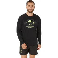 Asics Herren Fujitrail Logo LS Top schwarz