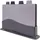 Intirilife KPYTO Schneidebrett Set Kunststoff 5-tlg. 4 x 30 cm Grau/Schwarz