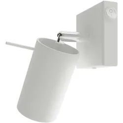 Wandleuchte Wandlampe Flurleuchte Schlafzimmerlampe Stahl Weiss Spot beweglich