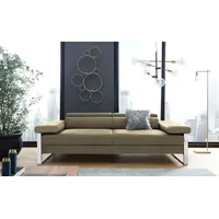 W.SCHILLIG 2-Sitzer finn, German Design Award 2016, Fußgestell Chrom glänzend, Breite 230 cm grau