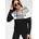 Hoodie Schwarz/Weiß XXL