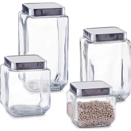 Zeller Vorratsglas Set 4-tlg.