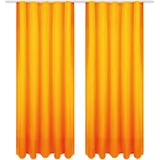 Bestgoodies Dekoschal Ellen Universalband Blickdicht 2er Pack - 140x145 cm Hellorange