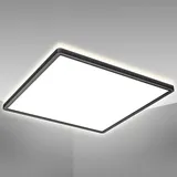 B.K.Licht Panel, 42x42 cm - 22W, 3000lm, flach, backlight, neutralweiß, schwarz