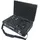 HMF 14521-02 Alu Fotokoffer, Waffenkoffer mit Rasterschaumstoff, 56,5 x 36 x 16 cm, Schwarz