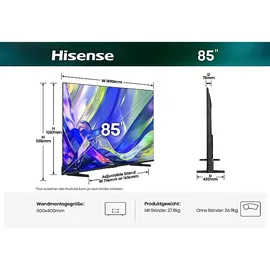 Hisense 85Q7S 85" Hi‑QLED 4K Smart TV