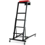 GYMAX Hebebühne Faltbare, Automotive Topside Creeper bis zu 180kg belastbar, High Top Creeper mit Verstellbarer Höhe & 4 Lenkrollen, Creeper für Reparatur & Wartung, für Werkstatt & zu Hause