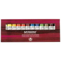Schmincke Mussini Ölfarbe, Kartonset, 12 x 15 ml Tuben