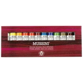 Schmincke Mussini Ölfarbe, Kartonset, 12 x 15 ml Tuben