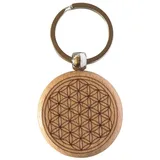 Saraswati Schlüsselanhänger "Blume des Lebens"