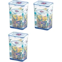 Lock & Lock Nudel-/Lebensmittel-Vorratsdose transparent 1,3 l 3-teiliges Set