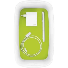 Leitz MyBox Aufbewahrungsbox 5,0 l perlweiß/grün 31,8 x 19,1 x 12,8 cm