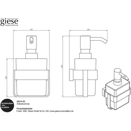 Giese Gifix Tono Seifenspender verchromt