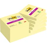 Post-it 8 + 4 GRATIS: Post-it® Super Sticky Haftnotizen extrastark gelb 8 Blöcke + GRATIS 4 Blöcke