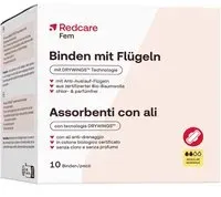 Redcare Fem Serviettes hygiéniques avec ailettes Serviette hygienique 10