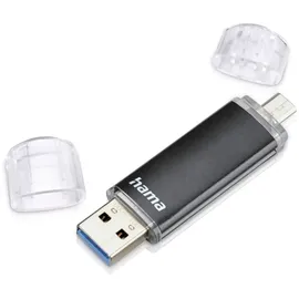 Hama FlashPen Laeta Twin 128 GB schwarz USB 3.0 00124001