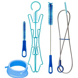 Kixolazr Reinigungsset Trinkblasen, 4-in-1-Reinigungsset für Wasserblasen, Reinigungsset für Trinkrucksäcke, tragbarer Trinkblasenreiniger zum Wandern, Radfahren, Klettern, Laufen