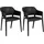 CLP Puebla Gartenstuhl 56 x 0 x 78 cm schwarz 2 St.