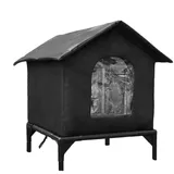 Katzenhaus - Tierheim | Katzenhaus für den Winter | Wasserdichter Unterschlupf für Haustiere | Langlebige, trockene Rückzugsorte für Katzen im Freien | Kätzchenbett für Garten, Terrasse, Hinterhof, In