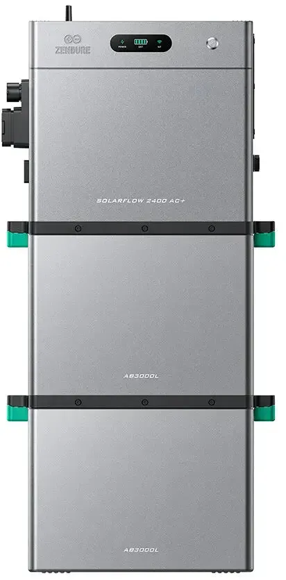Zendure SolarFlow 2400 AC+ Bidirektionaler 2,4kWh Solarspeicher mit HEMS zum Nachrüsten - 2 x AB3000L